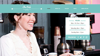 식품 및 요식업 웹 사이트 템플릿 – 로스터리 카페