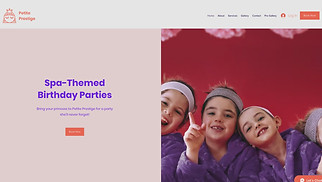 Template situs web Kesehatan & Kebugaran – Perencana pesta anak
