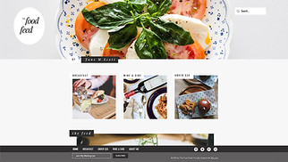 Blog website templates - Food Blog