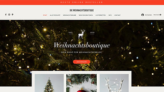 eCommerce Website-Vorlagen - Shop für Weihnachtsartikel