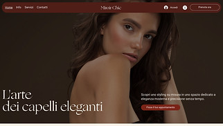 Template siti web Capelli - Salone di Parrucchiere (Semplice)