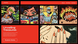 website templates - Used Comic Book Collector (Vintage)