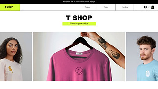 eCommerce plantillas web – Boutique de camisetas