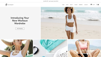 Mode en stijl website templates - Sportkledingwinkel