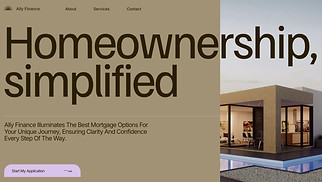 コーポレート サイトテンプレート - Mortgage Broker (Clean)