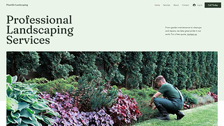 Services & Maintenance website templates - Landscaping Services