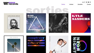Templates de sites web Musique - Maison de disques