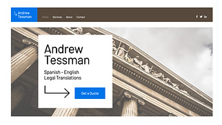 Шаблон для сайта в категории «Финансы и право» — Письменный переводчик