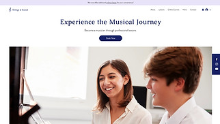 Music website templates - Music School