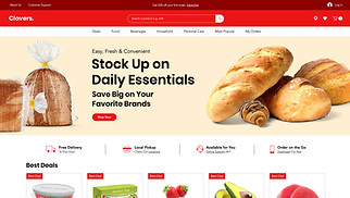 eCommerce website templates - Supermarket
