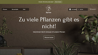 eCommerce Website-Vorlagen - Shop für Pflanzen