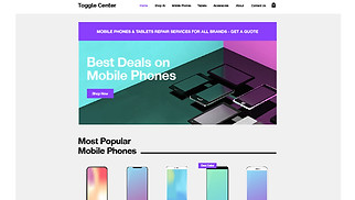 전자제품 웹 사이트 템플릿 – 휴대전화 액세서리 판매점