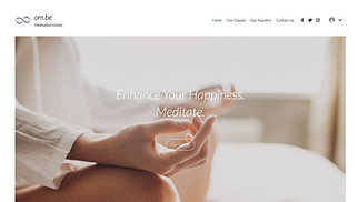 Hjemmesideskabeloner til Sundhed & wellness - Meditationscenter