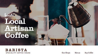 카페 베이커리 웹 사이트 템플릿 – 로스터리 카페