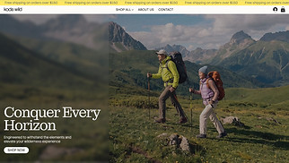 Onlineshop Website-Vorlagen - Camping Equipment Store (Inspiring)