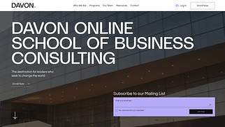All website templates - Online Business Consulting School (Editorial)