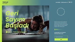 Spor ve Fitness site şablonları - Yakında Açılış Sayfası