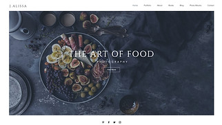 पोर्टफोलियो website templates - खाद्य फोटोग्राफर