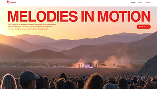 website templates - Music Booking Company (Bright)