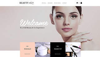 Template Cosmetica e capelli per siti web - Salone di bellezza