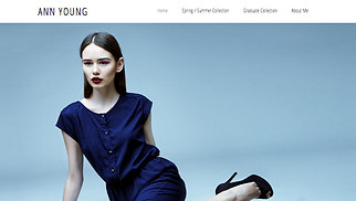 Design Website-Vorlagen - Modedesigner/in