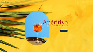 Шаблон для сайта в категории «Рестораны и еда» — Доставка коктейлей 