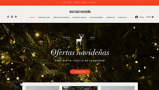 Hogar y decoración plantillas web – Tienda de artículos navideños