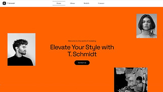 Fashion website templates - Modeling Agency (Vibrant)