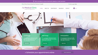 स्वास्थ्य website templates - चिकित्सा दवाखाना