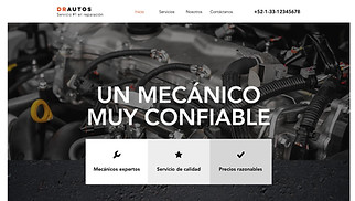  plantillas web – Mecánico(a)