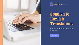Creative Arts website templates - Translator