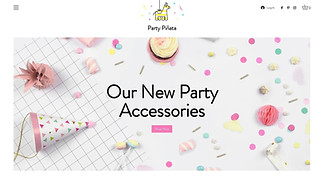 eCommerce website templates - Party Store
