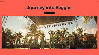 Band website templates - Reggae Band (Colorful)