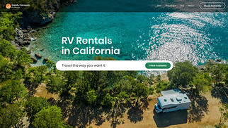 Travel Services website templates - RV Rentals Company 