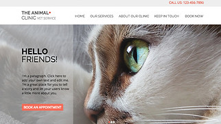 Business website templates - Veterinary Clinic