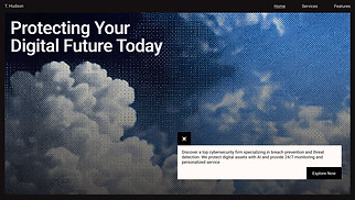 コーポレート サイトテンプレート - Gen Lead Landing Page (Dark)