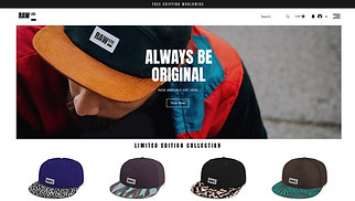 eCommerce website templates - Accessories Store