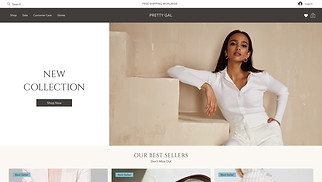 Fashion website templates - Clothing Store