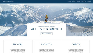 Business website templates - Business Consulting Company 