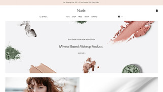Online Store website templates - Makeup Store