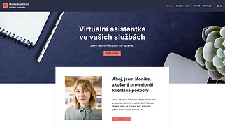 Webové šablony pro Podnikání – Virtuální asistent 