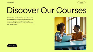 website templates - Language School (Engaging)