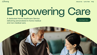 Health & Wellness website templates - Home Healthcare Service (Friendly)