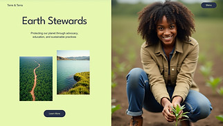 Communities website templates - Environmental Protection Movement (Green)