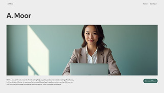 Resumes & CVs website templates - Online Resume (Modern)