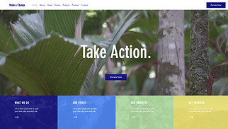 커뮤니티 웹 사이트 템플릿 – 지구를 지키는 환경보호 단체