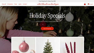 Hjemmesideskabeloner til Dekoration & hygge - Christmas Store (Simple)