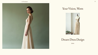 Design website templates - Dressmaker (Vintage)