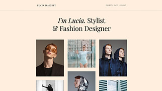 디자인 웹 사이트 템플릿 – 최신유행 패션 디자이너