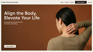 Wellness website templates - Chiropractor (Warm)